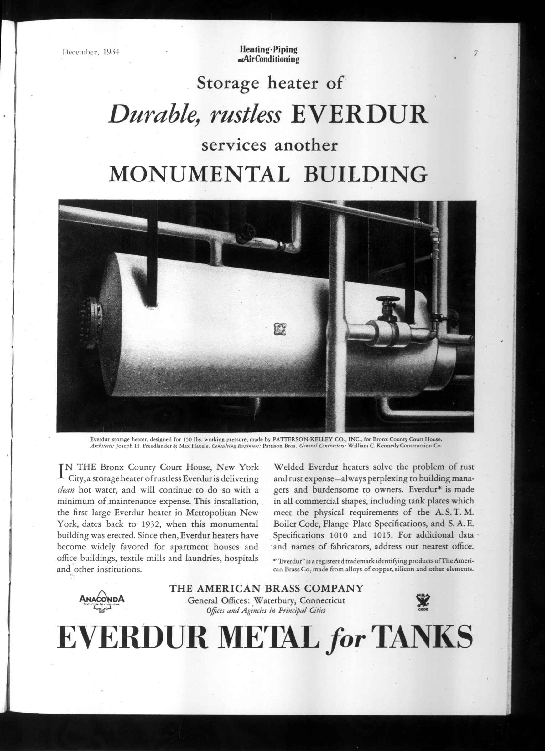 Bronx County Court House Late-Firm Evidence: Full trade advertisement page